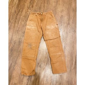 Carhartt Tan Dungaree Duck Double Knee Work Pants